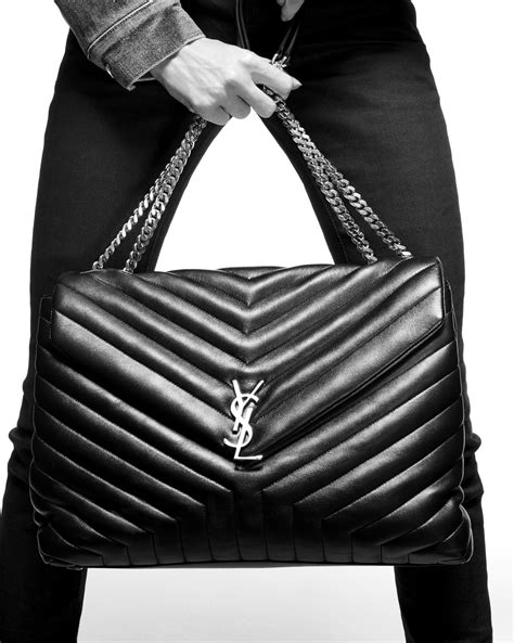 Saint Laurent Loulou Large YSL Shoulder Bag in 